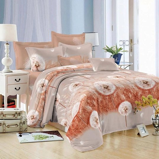 Постельное белье евро микросат(наволочки70х70-2шт)-2139 Лёгкость бытия