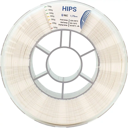 Катушка HIPS пластик REC 1.75мм натуральный