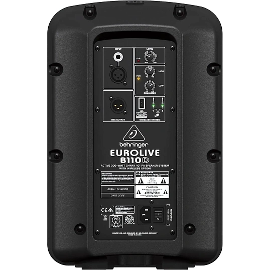 Акустическая система Behringer B110D, 2х-полосн, активная, 300Вт