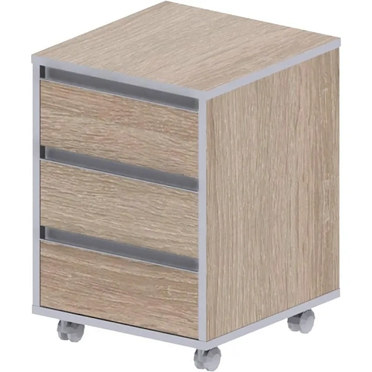 Тумба ED_Vita . выкатная V-3.0,центр.замок дуб сонома