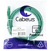 Патч-корд Cabeus PC-UTP-RJ45-Cat.6-2m-GN-LSZH U/UTP, кат6,2xRJ45/8p8c,зелен
