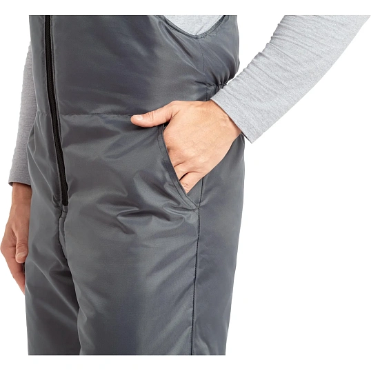 Полукомбинезон рабочий зимний мужской з47-ПК серый (р.60-62) 182-188