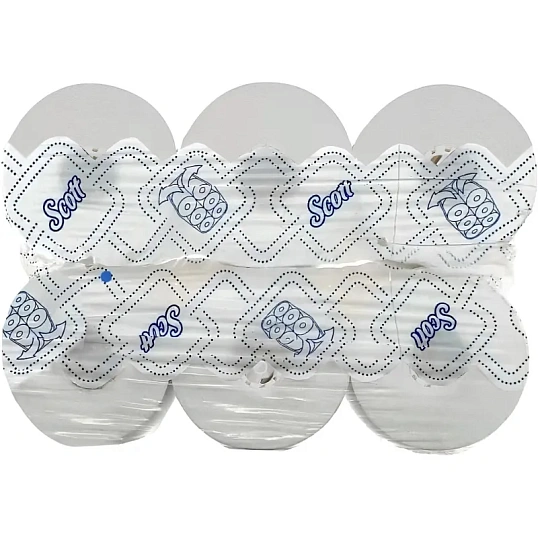 Полотенца бумажные д/дисп KK Scott Max в рулонах, 1сл, белые, 6х350м, 6691