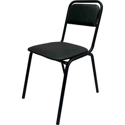 Стул КО_Echair РС42 каркас черный, к/з черный 201
