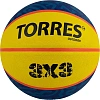 Мяч баскетб. TORRES 3х3 Outdoor, B022336 р.6, 8 панелей, желто-синий