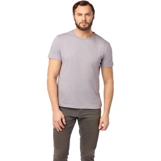 Футболка (160 г.) с кор.рукавом св.серый (XL)