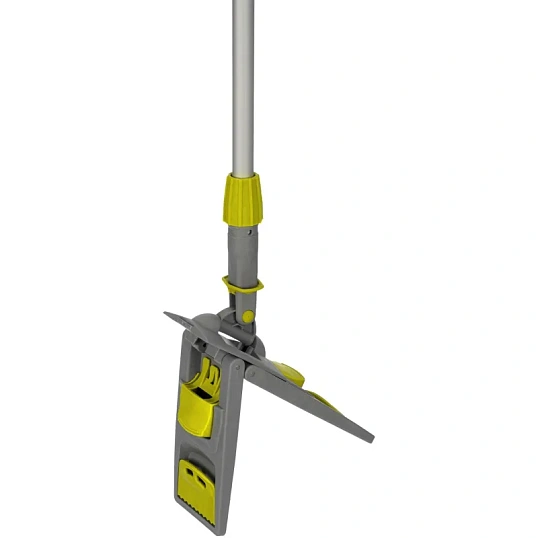 Держатель МОПа универс/зажимы, пластик LuscanProf  40х11см, серый/желтый