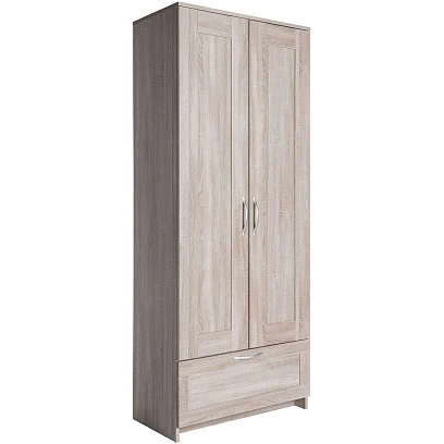 Шкаф для одежды ШС_Сириус 2 двери и 1 ящик дуб сонома