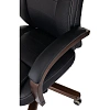 Кресло БР Комус Мебель EChair 329 кожа,черный, дерево