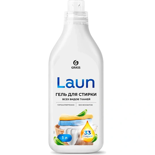 Гель для стирки всех видов тканей Grass/Laun, 1л