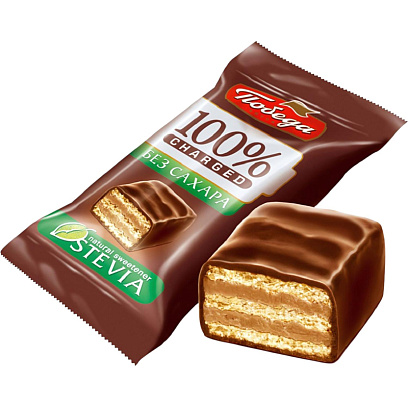 Конфеты шоколадные вафельные Победа вкуса Чаржед в горьком шок. б/сах,1,5кг