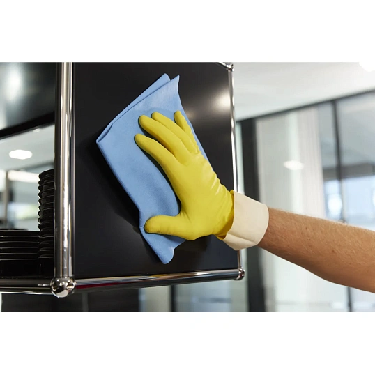 Салфетки хозяйственные Vileda р-МикронКвик 40х38 см синие 170635 5шт/уп