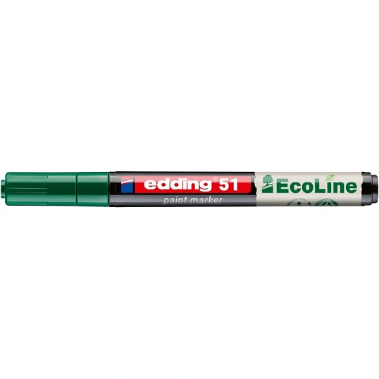 Маркер лаковый E-51 на водной основе, зелёный, 1-2 мм