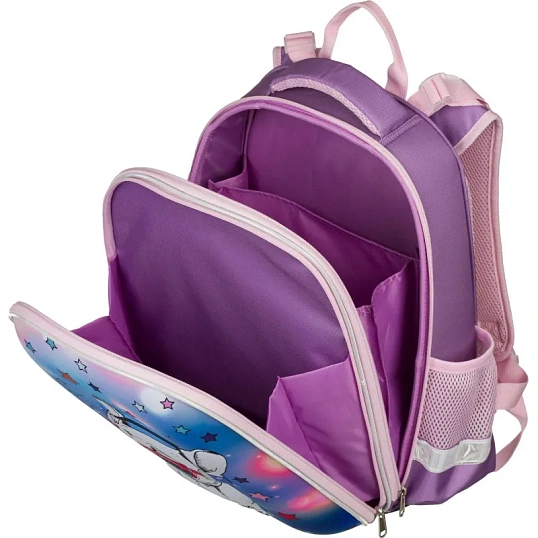 Ранец 3D pug dog, 2 отд., эргоном. Спинка