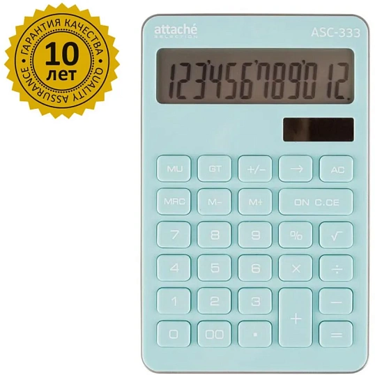 Калькулятор настольный КОМП Attache Selection ASС-333,12р,дв.пит,170x108гол