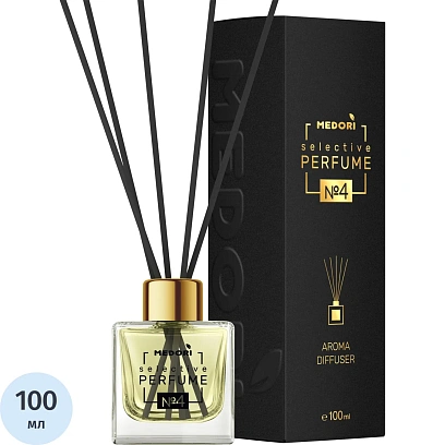 Аромадиффузор парф.с микрофибровыми палочками,100 мл, № 4 Босс TH-5004