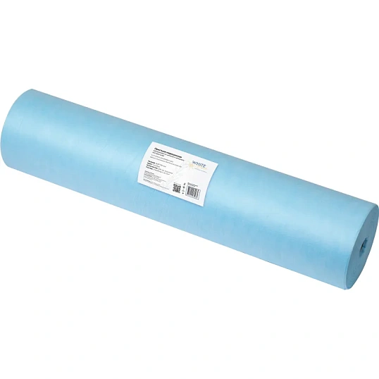 Простыня в рулоне 70х80, голубой (200шт/рул), пл.20, спанбонд, А1, 12722