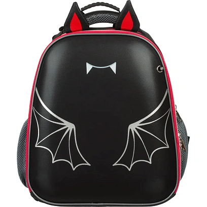 Ранец Комус Класс Basic Летучая мышка , черный, 2 отд, эргоном спинка