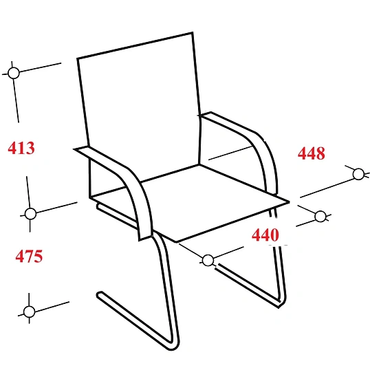 Конференц-кресло МТ_Sit Well M4-192K - Extra /Ach46/Wm12/K15cL(F54)/Черный