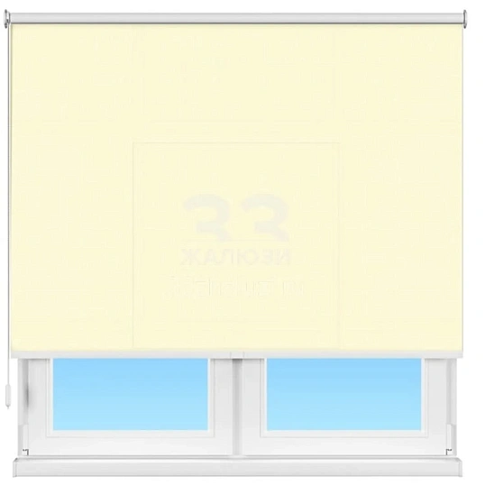 Рулонная штора Респект дм 17 вал кремов.02 дл.упр.3/4 72х135 см ш.в.зат.75