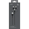 Кабель PERO, DC-06, 2.4А, 2м, Lightning/micro USB/Type-C, черный