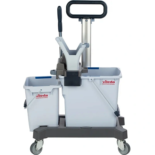 Тележка Vileda УльтраСпид Про ведра 25л+10л на платформе с тр.ручкой 147209