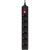 Сетевой фильтр Buro 600SH-16-1.8-B 1.8м (6 розеток) черный (коробка)