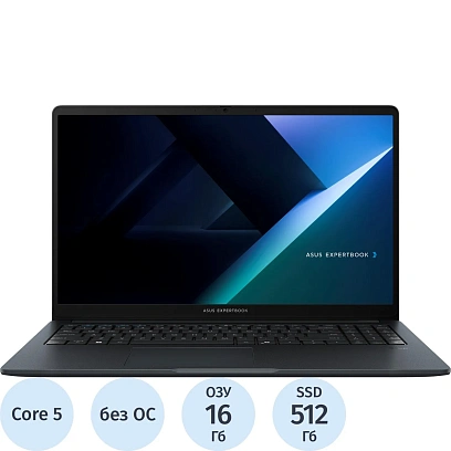 Ноутбук Asus B1503CVA-S77900(90NX0801-M08ZD0)Core5-120U/16Gb/512G/15.6/NoOS