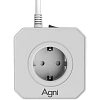 Сетевой фильтр AGNI  5р/2м,белый(TP-VE4U5E-2m-white)