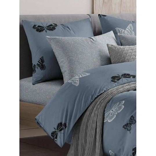 Постельное белье 2сп Макси  Бязь (нав.70х70-2шт),Butterflies