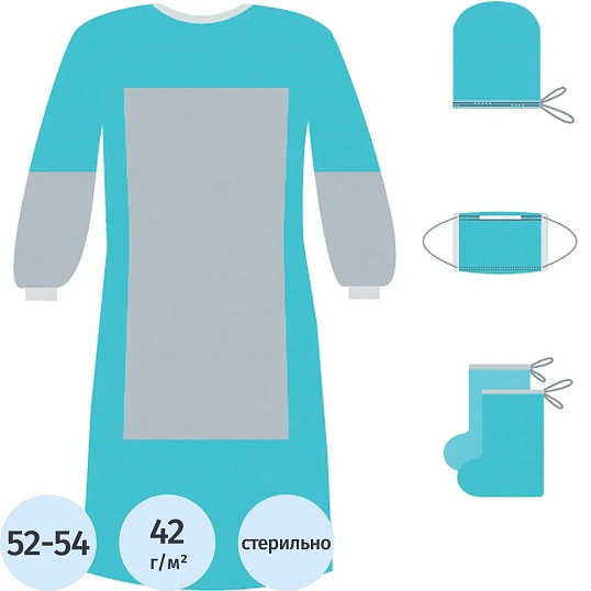 Комплект медицинский хирургич., стерил. КХ-02  Гекса