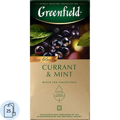 Чай Greenfield Currant and Mint черный фольгир. 25пак/уп 1249-10