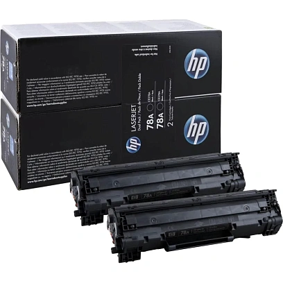 Картридж лазерный HP 78A CE278AF чер. для LJ P1566/1606DN (2шт/уп)