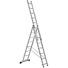 Лестница трехсекционная алюминиевая 3х8 ступеней TOPFORT