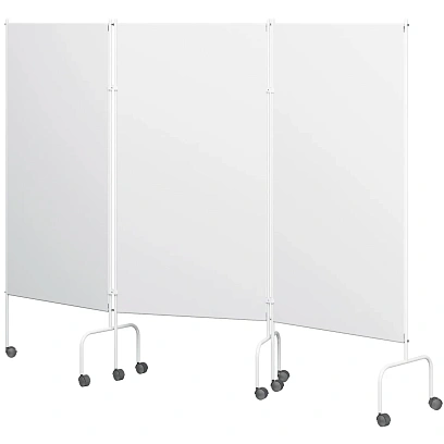 Ширма медицинская MEG_на колесах, трехсекционная ШМ-МСК (код МСК-3302)