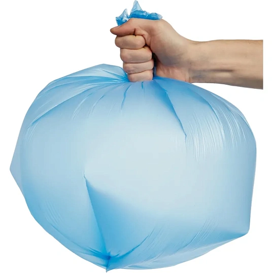 Мешки для мусора ПНД 30л 12мкм 30шт/рул синие 50x60см Luscan