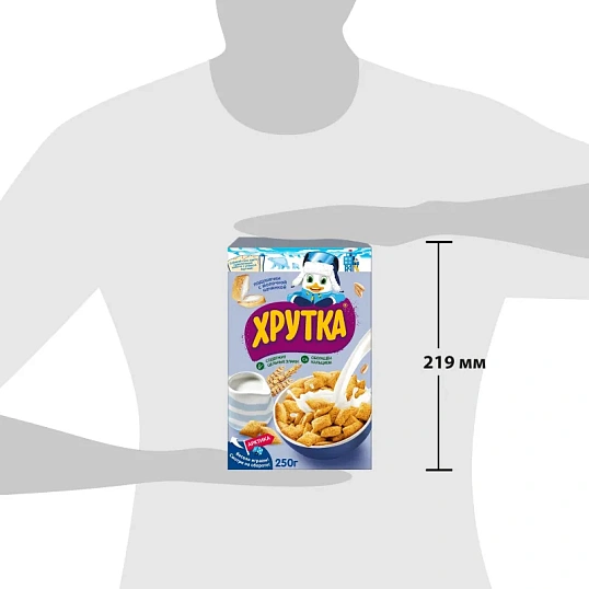 Подушечки Хрутка хрустящие мультизлаковые с молочной начинкой, 250г