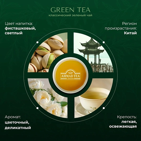 Чай Ahmad Green Tea, 25 пак/упак