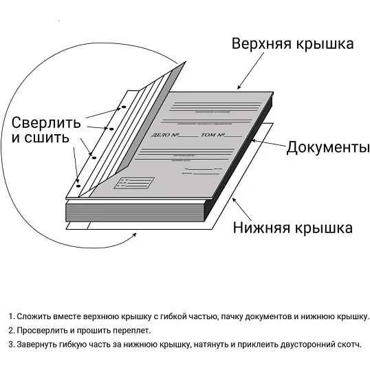 Папка архивная коленкор