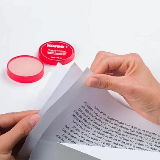 Подушка для смачивания пальцев гелевая KORES 15мл 32616
