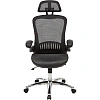 Кресло BN_Hg_EChair-552 TTW Net сетка черная, хром