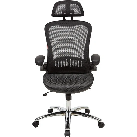 Кресло BN_Hg_EChair-552 TTW Net сетка черная, хром