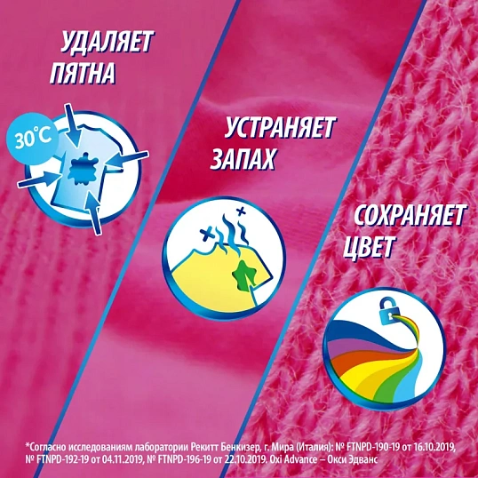 Пятновыводитель VANISH Oxi Advance Мультисила для цвет/тканей 400г порошок