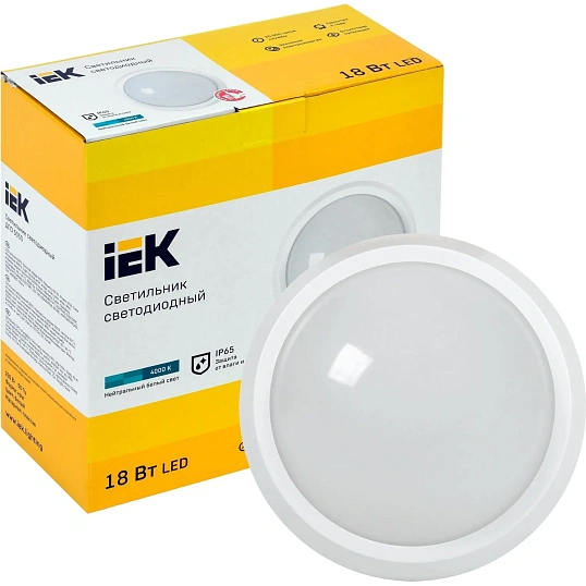 Светильник светодиодный ДПО 5050 18Вт 4000К IP65 IEK LDPO0-5050-18-4000-K01