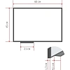 Доска магнитно-маркерная 45х60 Attache лак, рама аллюмин