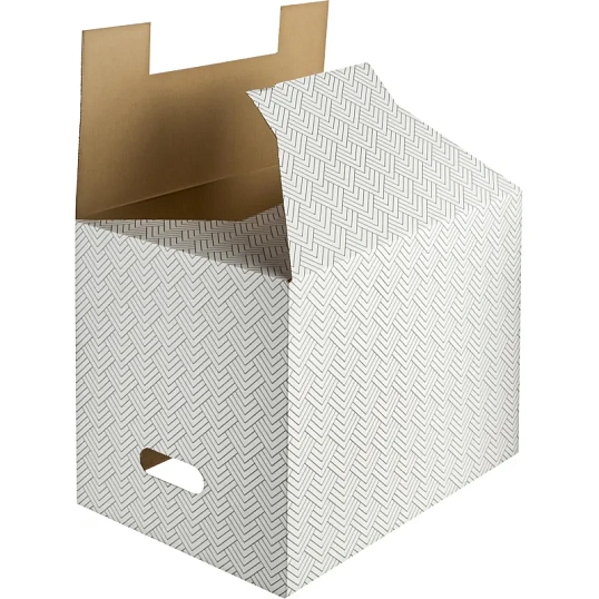 Короб для хранения Attache Графит 390х320х290 усилен.дно ККД-1,белый,3шт/уп