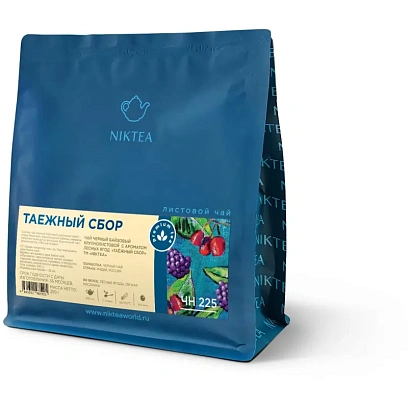 Чай Niktea Taiga Berries(Таежный сбор) черный, 250г ЧН225