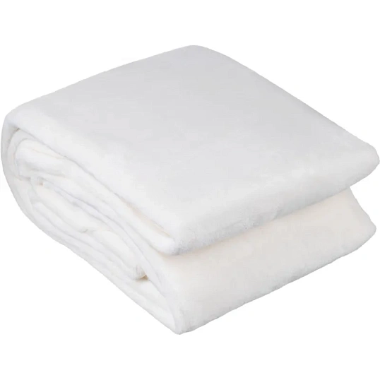 Плед микрофибра Luscan, молочный 200х220