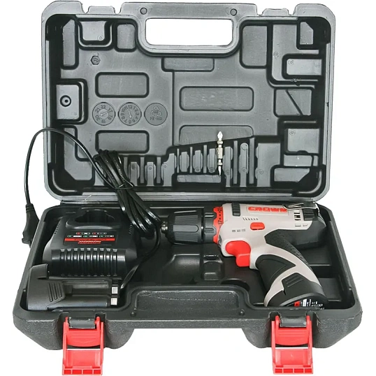 Дрель-шуруповерт аккумуляторная CROWN CT21072HX-2 BMC