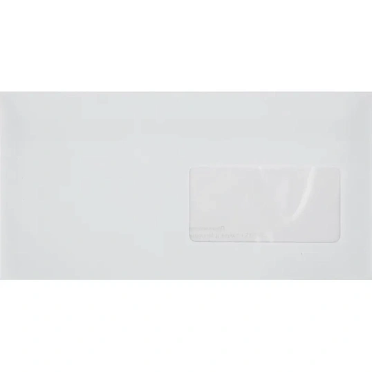 Конверт в упаковке Е65 стрип пр.окно 110х220 1000шт/уп